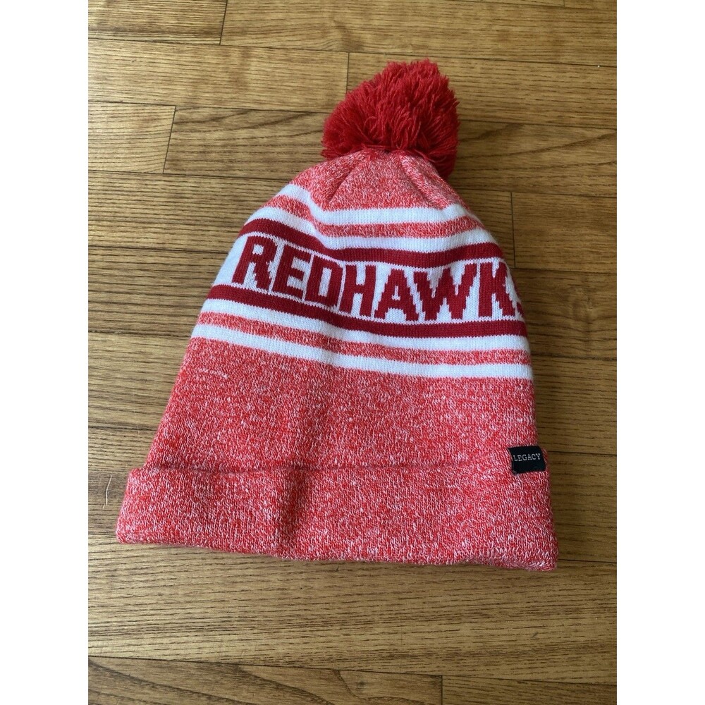Miami University Redhawks Legacy Beanie Hat Red Winter Cap Snow New No Tag